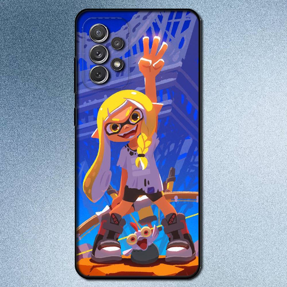 

Game Splatoon Phone Case For Samsung S25,S24,S21,S22,S23,S30,Ultra,S20,Plus,Fe,Lite,Note,10,9,5G Black Cover Samsung S22plus5G