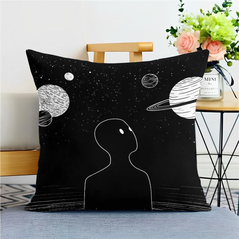Starry Sky Space Science Fiction Pillowcase Dormitory Decoration Office Living Room Home Pillowcase