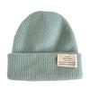 Autumn and Winter Knitted Wool Hat Trendy Korean Style Autumn and Winter Versatile Warm Solid Color Big Head Cold Hat for Men and Women