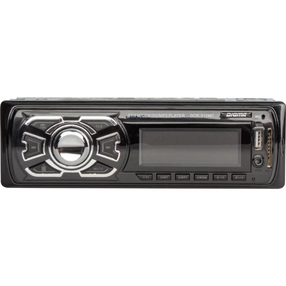 

Автомобильная магнитола Digma Dcr-310mc 1din 4x45w цвет черный многоцветный дисплей