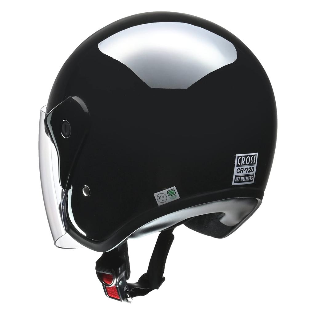 LEAD Jet Cross Motorcycle Helmet, Black, CR-720