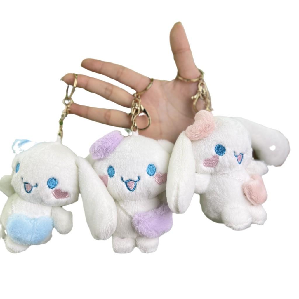 Adorable Pink Plush Bunny Keychain 10cm Soft Cute Stuffed Animal Gift With Chains Colorful