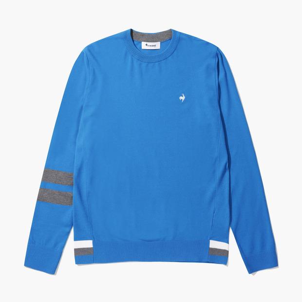LECOQ GOLF Men'S Round Sleeve Sweater With Contrast Points (Go321Mkp91)