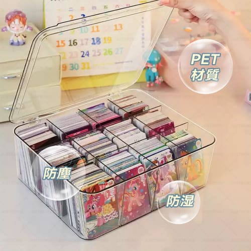 JUSTBOKU Card Case, Large Capacity Trading Card Case, Storage Box, Trading Card Case, Clear Acrylic Storage