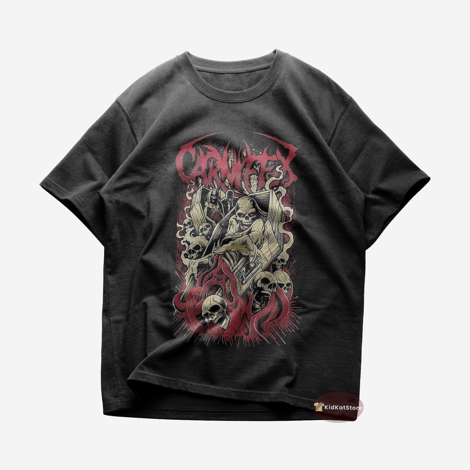 Carnifex T shirt | Metal-Deathcore Music Shirt | Lie To My Face | Slit Wrist Savior | Graveside Confessions | Carnifex Merch | Cotton Tee S