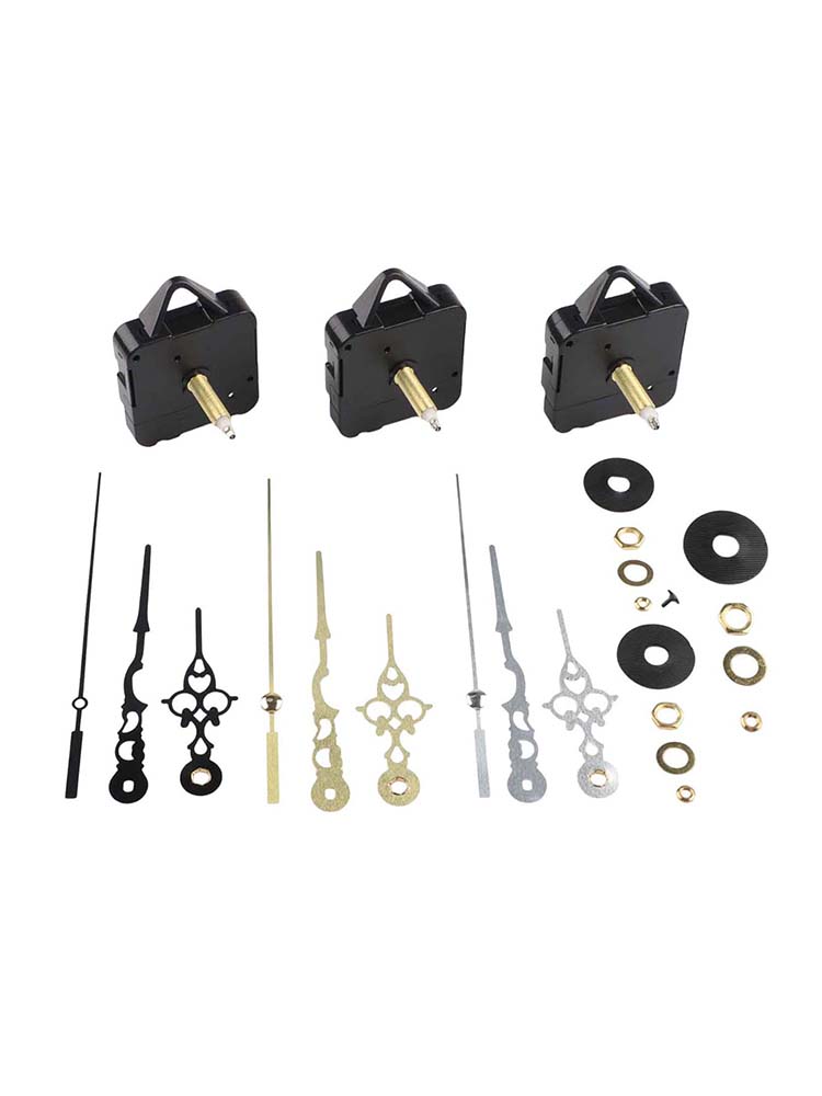 Quartz Clock Mechanism Long Shaft DIY Replacement Kit with Pendulum and Clock Hands Compatible with Various Clocks