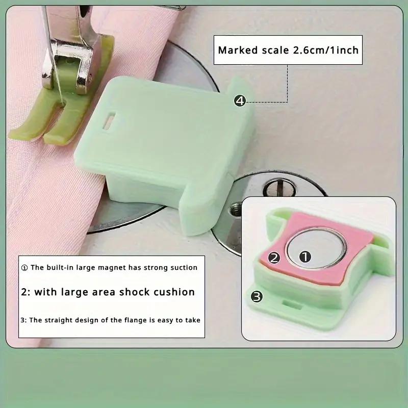 Colorful Adjustable Magnetic Sewing Machine Guide with Non-slip Cover and Scale Positioner