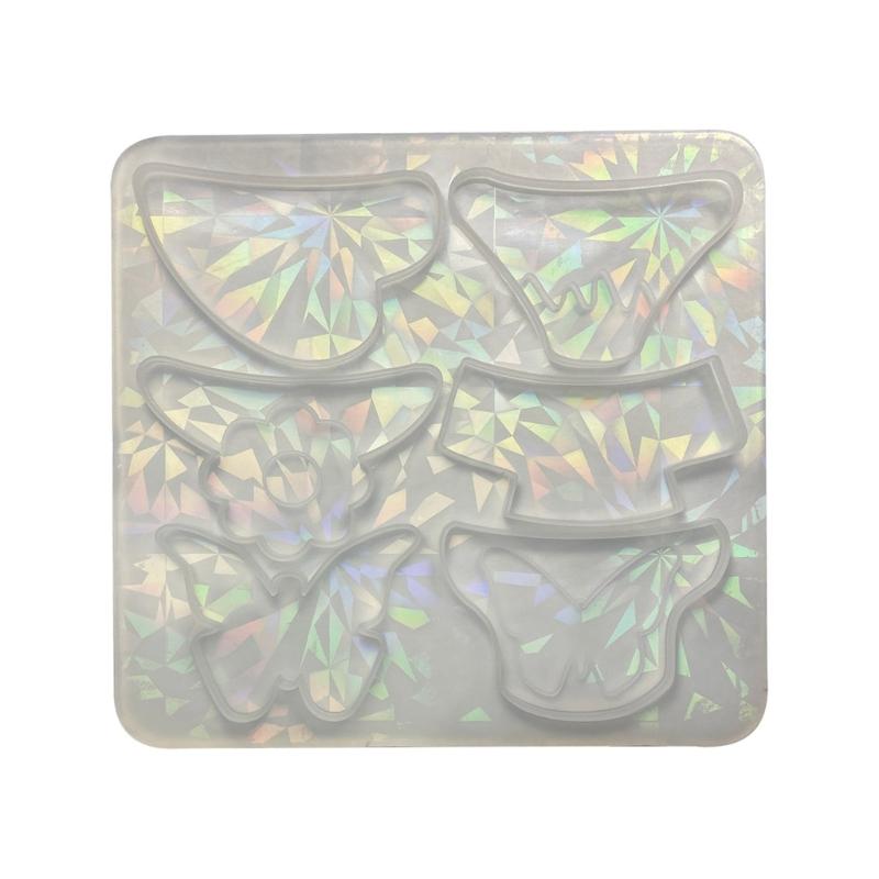 

Light Shadow Hair Pin Mold Silicone Resin Epoxy Barrette Mold Grasping Clip Mould for DIY Crafts Making Accessories