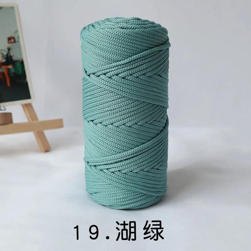 300g/4mm Polyester Nylon Mischgarn Große Rolle Runder Hohlfaden DIY Handgewebtes Wandteppich Dekorationsgarn Häkelstrang