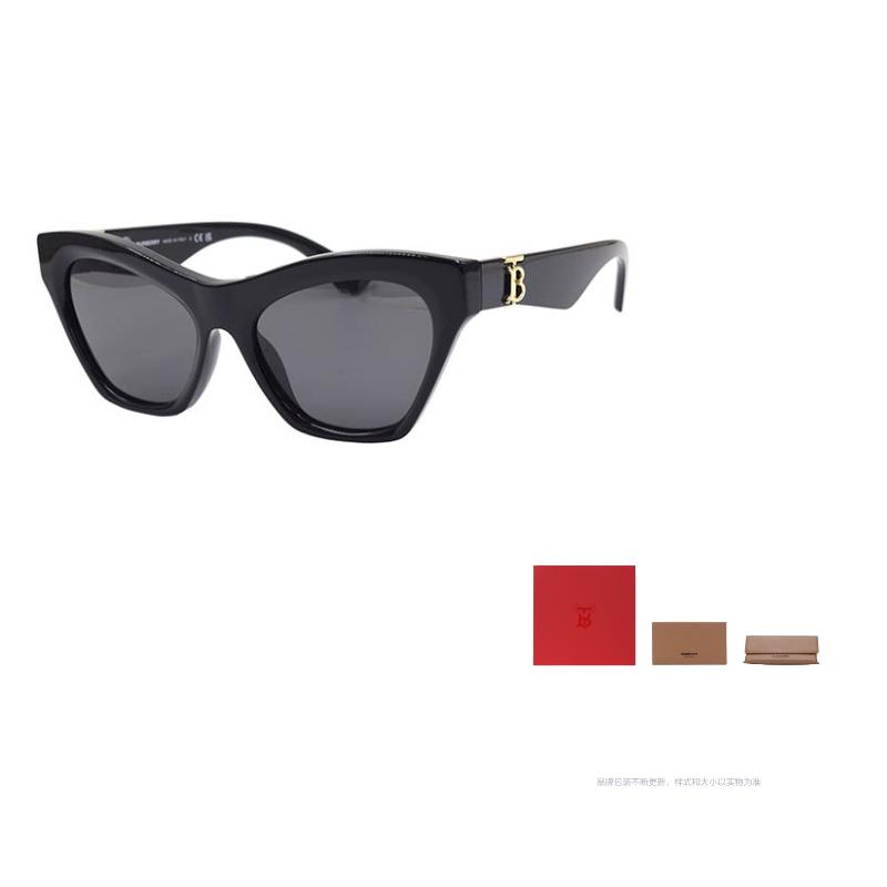 

Burberry TB EVOLUTION Cat s Eye Sunglasses Women s Black 55 чёрный