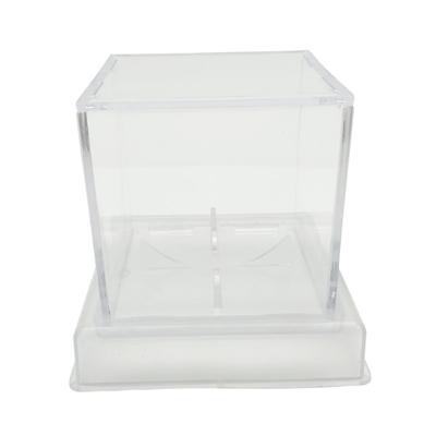 Baseball Vitrine Acryl Klar Baseball Vitrine Quadratischer Würfel Erinnerungsstücke Ausstellungsbox Baseball Schutz