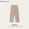 Spring Men's Distressed Wide-Leg Sweatpants - European & American Style, Frayed, Loose Fit, Casual Long Pants.