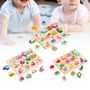 Education Multiple Shape Puzzle Early Sensorial Development Toy Wooden Jigsaw