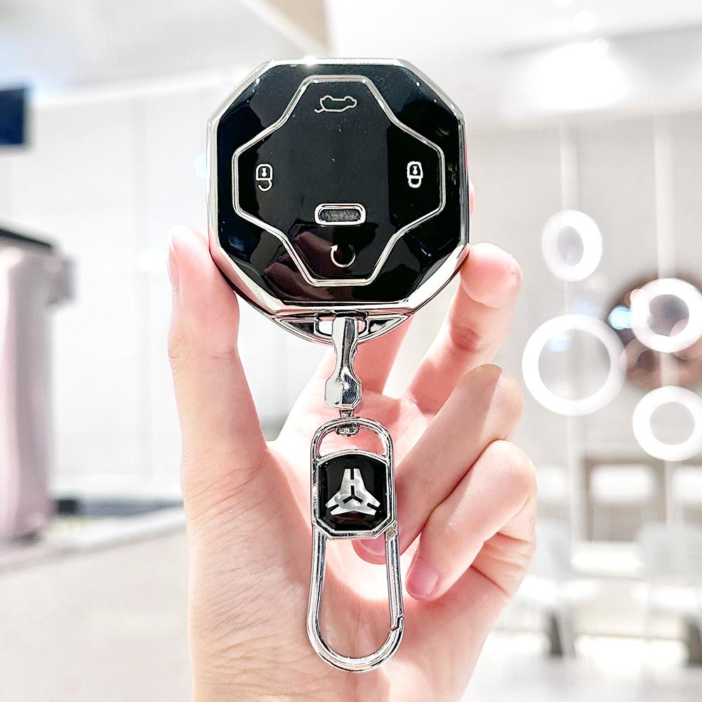 Soft Tpu Auto Shell Fob Keyless Protector For Chery Jetour T2 Traveler Dashing X-1 Plus Dtc Car Key Case Cover