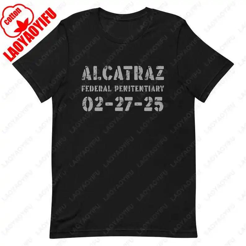 

Alcatraz Prison Travel Distressed Shirt California Rock Island San Francisco Travel Souvenir Tee Unisex Summer Casual Cotton Top S