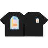Arch Art Y2k Retro Trend Light Luxury Tshirt 100 Cotton Graphic Tee Unisex Unisex Summer Streetwear