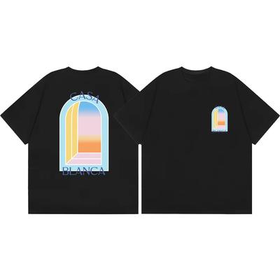 Camiseta Tendencia Retro Y2k Arch Art Lujo Ligero 100% Algodón Camiseta Gráfica Unisex Unisex Verano Streetwear