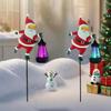 Solar Santa Claus Kettle Lights Garden Lawn Christmas Lights Kettle Ground Lamp Solar Night Lights Outdoor Decorations