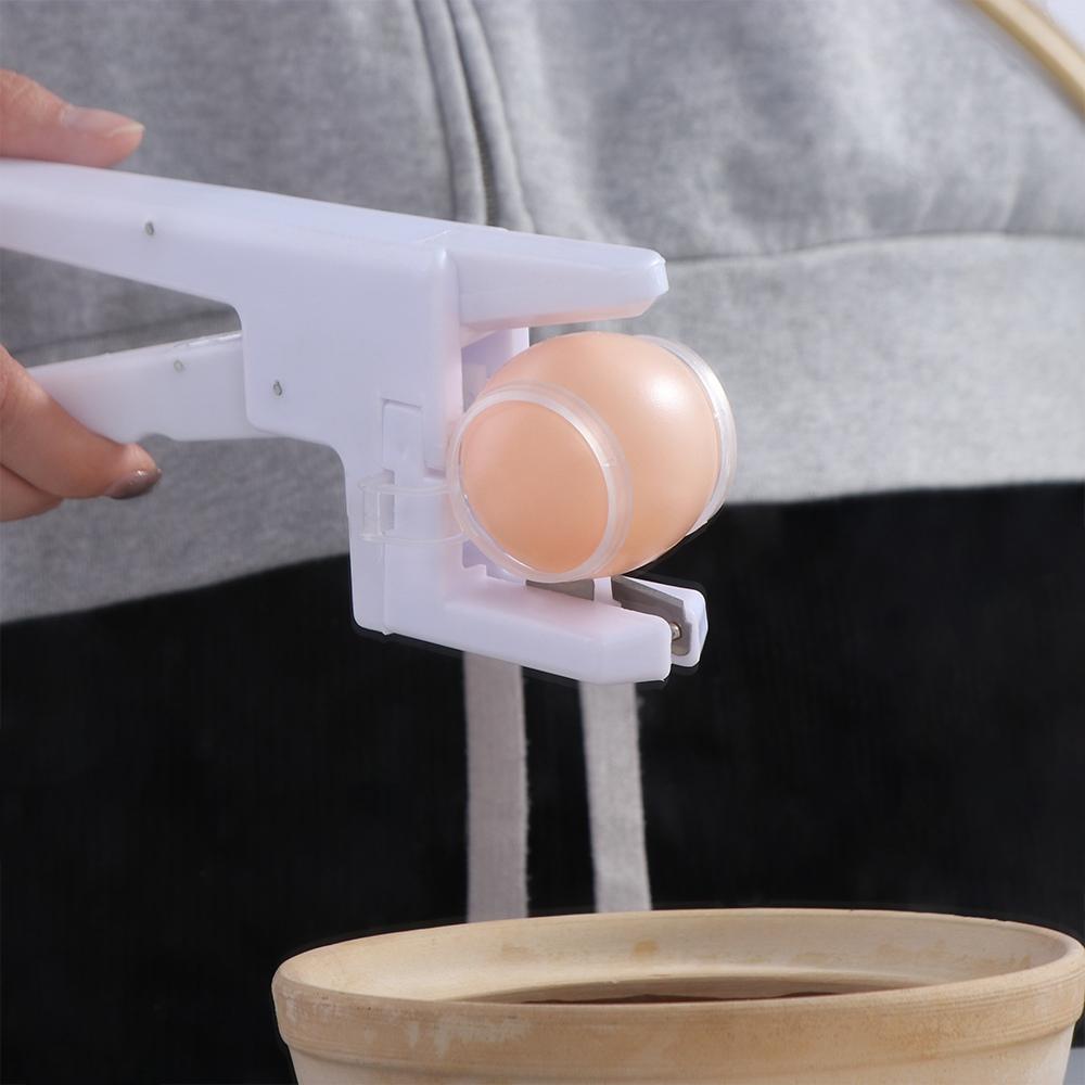 Plastový oddělovač vajec Bílý rozbíječ vajec Kreativní kuchyňský gadget Pro rozbíjení vajec