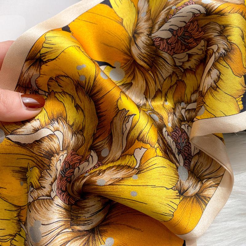 "Big Fish And Begonia" Silk Scarf Silk Scarf Women'S Versatile Mulberry Silk Double Layer Ribbon Scarf