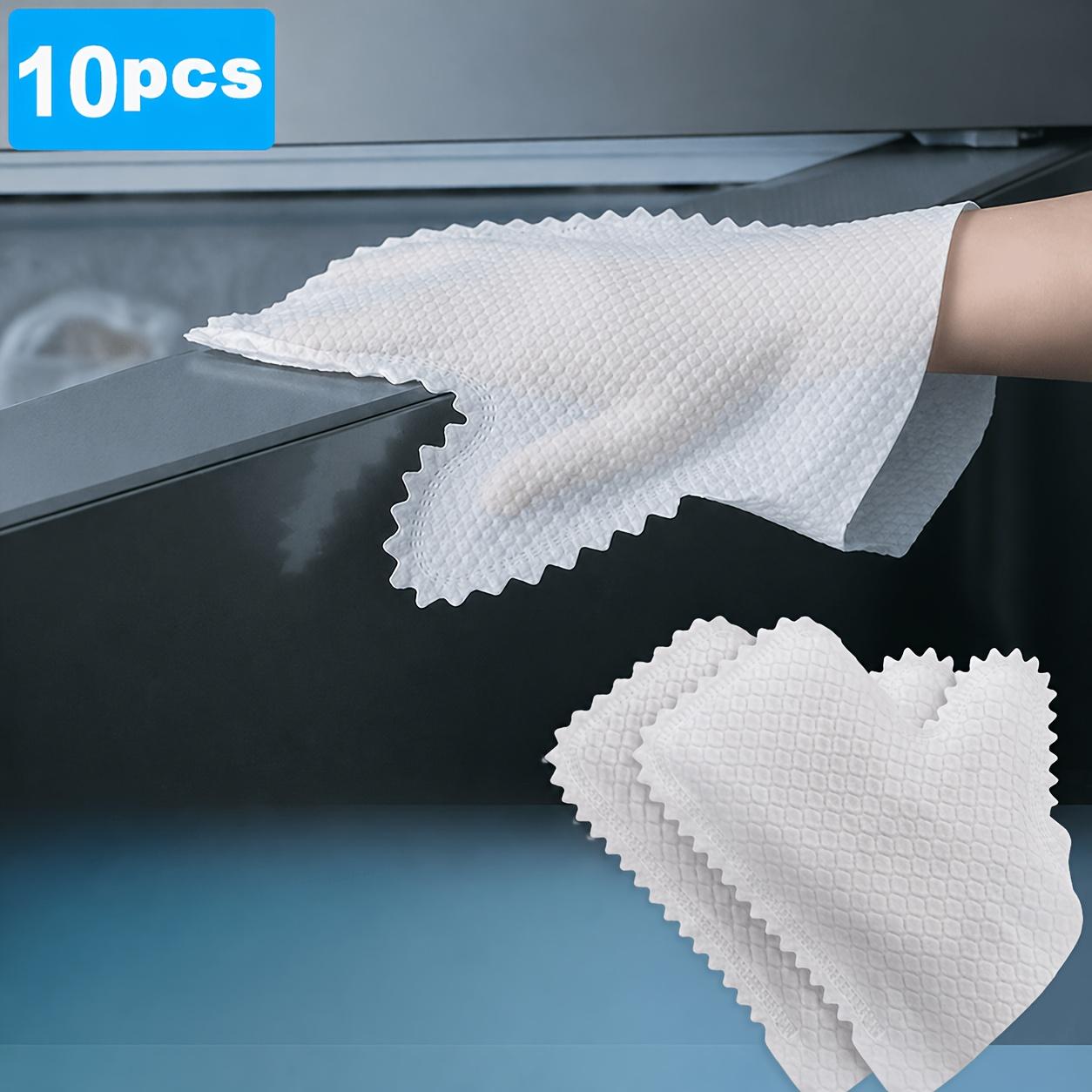 Microfiber Dusting Gloves, Wet Dry Dual-purpose Cleaning Glove 10 Pcs белый
