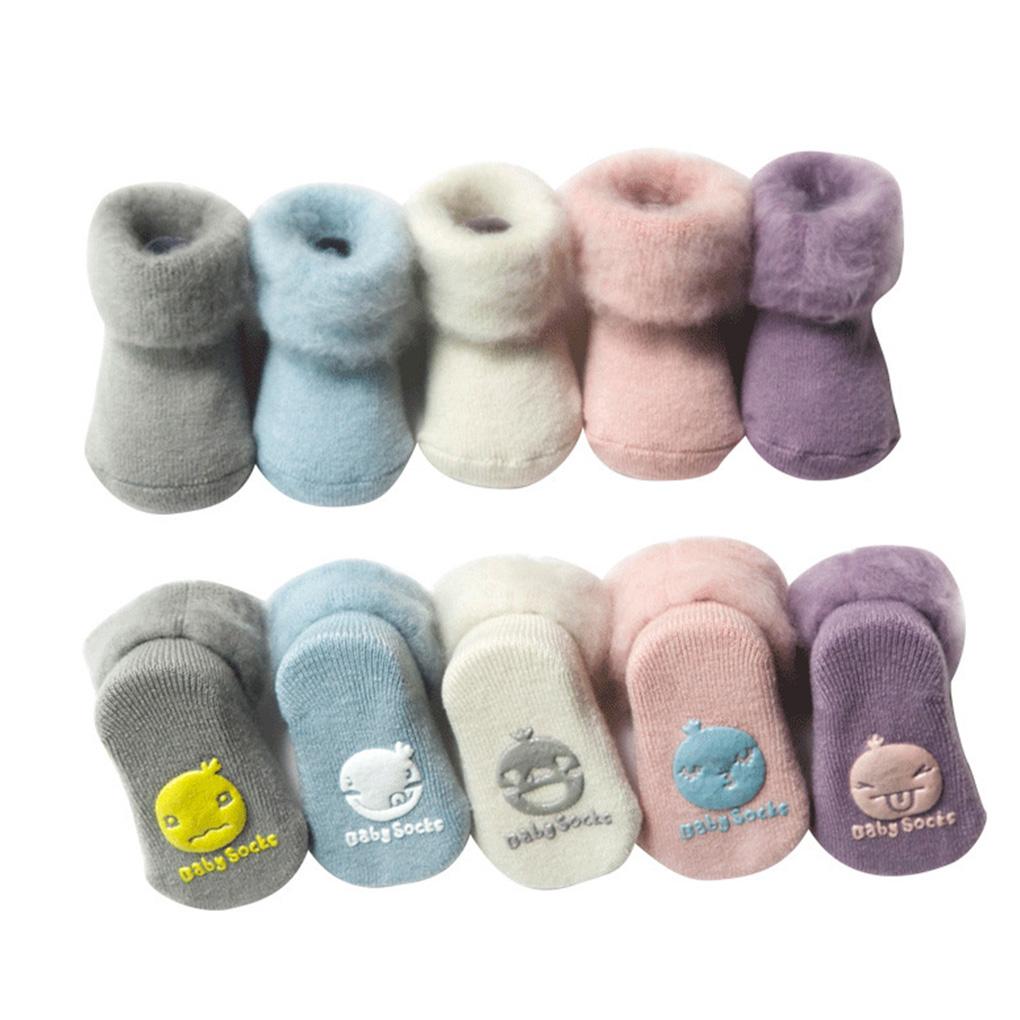 1 Pair Baby Warm Socks Toddler Breathable Elastic Acrylic Fibers Socks