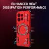KEYSION Hollow Heat Dissipation Case for Motorola Edge 50 Pro 5G Silicone+PC Magnetic Cooling Shockproof Phone Cover for Edge 50 Pro