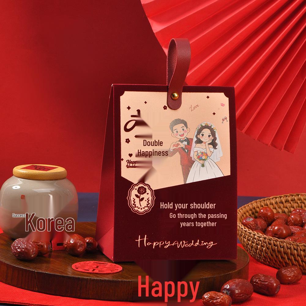Elegant Engagement & Wedding Candy Gift Box - Creative Chinese Design