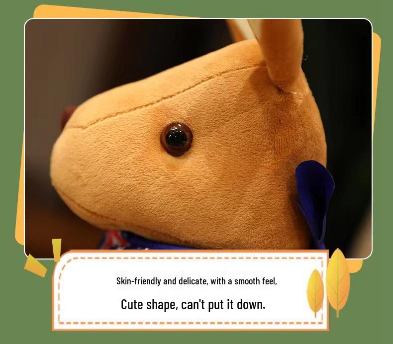 Mother and Baby Kangaroo Plush Toy - Cute Children's Pillow, Comfort Doll, Birthday Gift for Girls