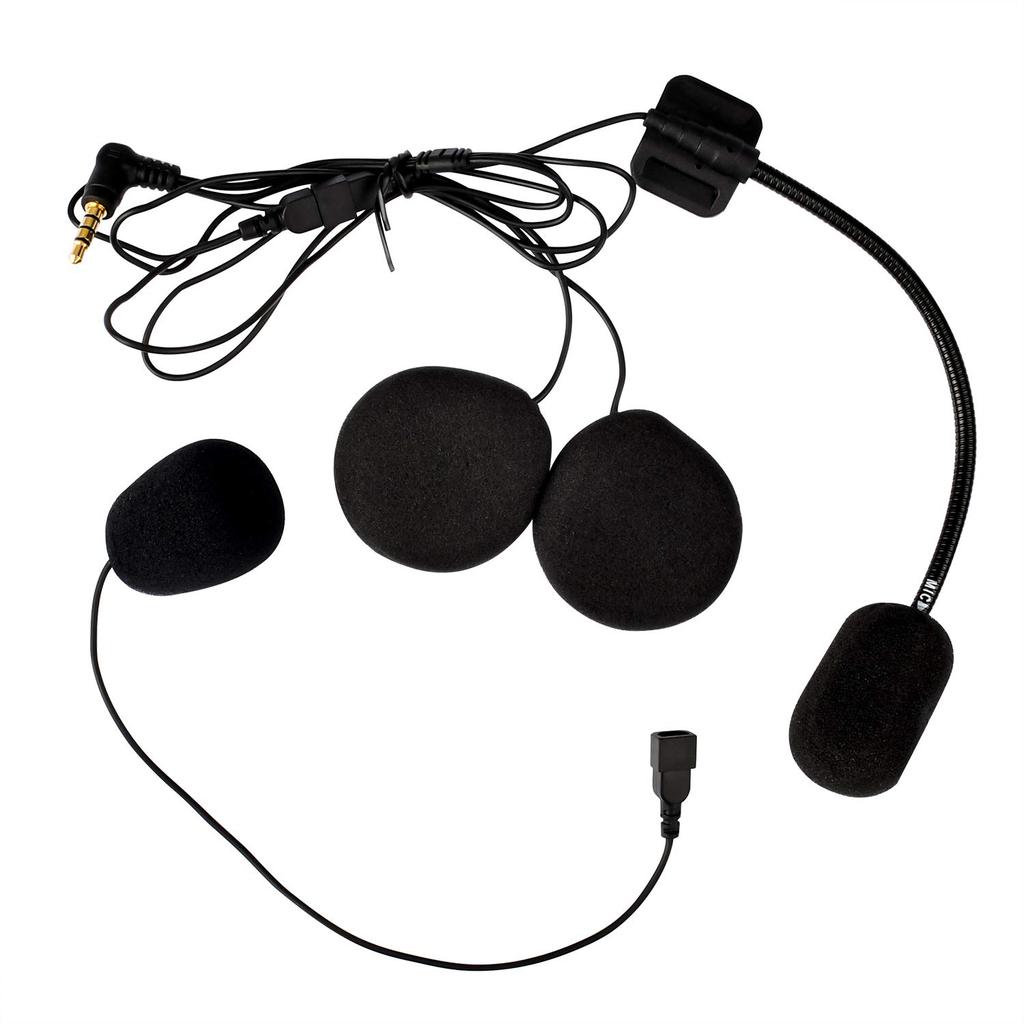FODSPORTS Bike Income FX4 PRO & V6S Universal Speaker Microphone Set with 3.5mm Jack