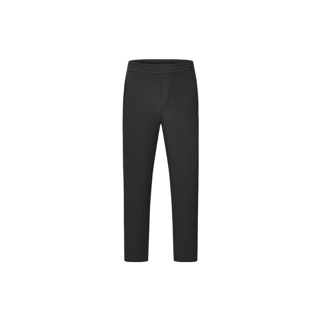 FILA Solid Color Straight Leg Casual Woven Knitted Sports Pants Men pants Black A11M411805FBK