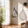Metall-Windspiel für den Außenbereich, hängende Gartendekoration, Edelstahl-Terrassen-Hof-Ornament mit Haken für den Innen- und Außenbereich, Kreatives Geschenk
