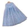 Frozen 2025 Princess Mesh Cape for Girls: Halloween Shawl for Little Ladies