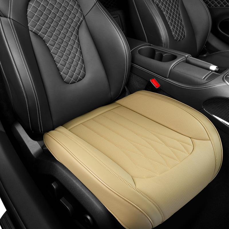 PU Leather Car Seat Cover Protector Auto Front Seat Protector Waterproof Anti Slip Driver Seat Cover For Cars Trucks SUVs RVs