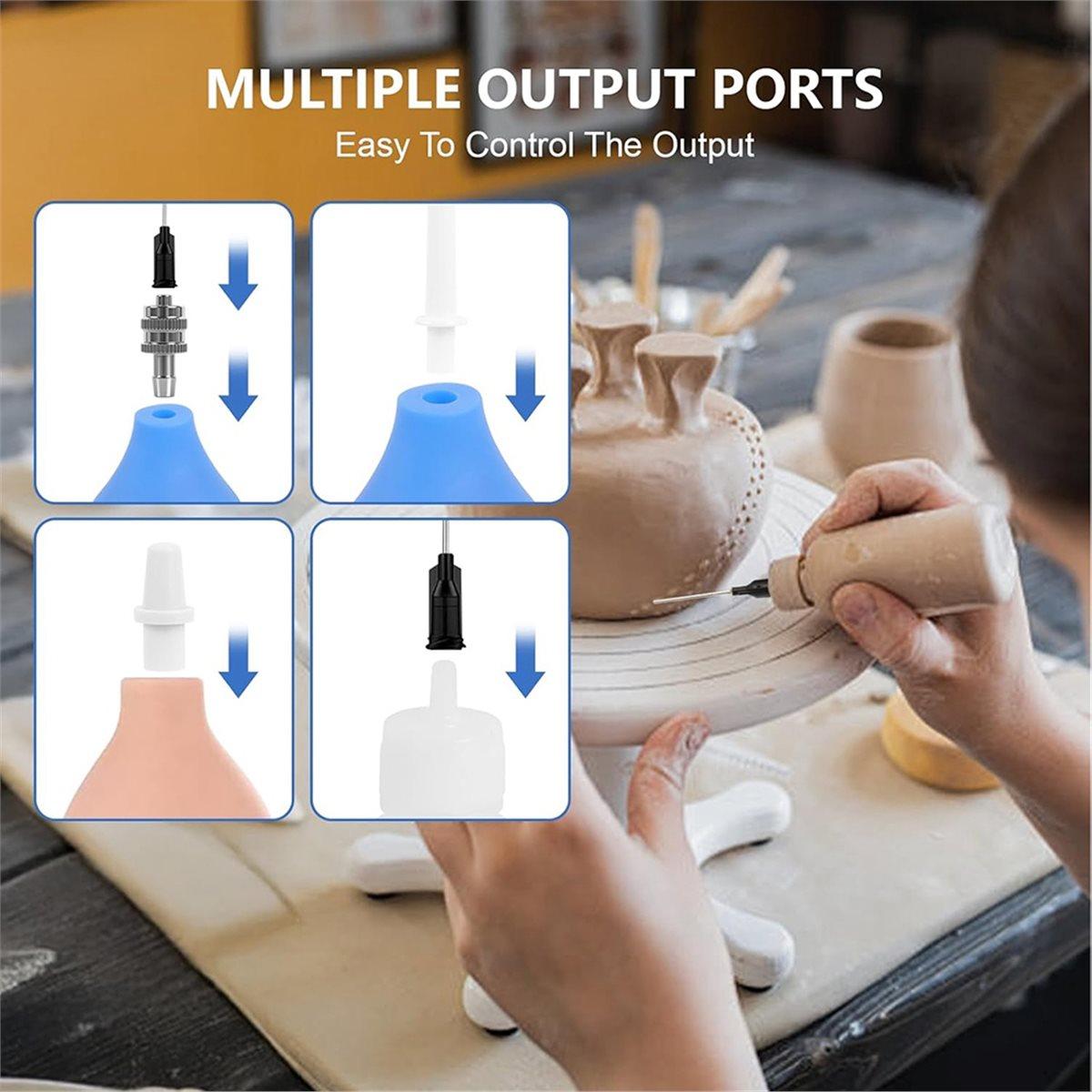 

2026 New Pottery Tools Kit, Ceramic Glaze -Tip Applicator Bottle with 8 Sizes Needles,Complete Clay Art Supplies China Mainland