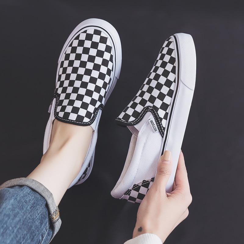 Low-top canvas shoes women's spring versatile casual shoes one-pedal lazy shoes overshoes student cloth shoes