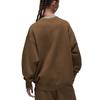 Jordan Logo-Aufnäher Einfarbig Lässig Locker Fleecegefüttert Sweatshirt Damen Oberteile Olivgrün DQ4600-385