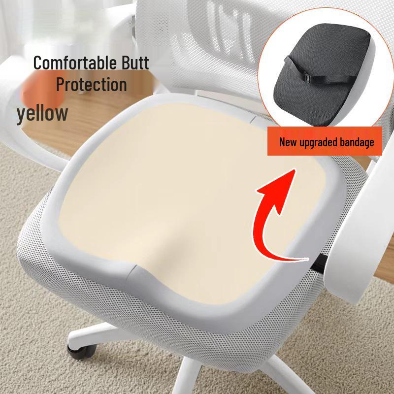 Ergonomic Memory Foam Seat & Lumbar Support Cushion for Office Chair