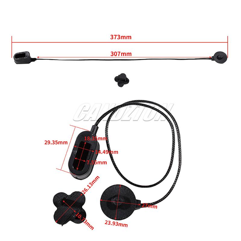 For Ford Fiesta MK8 2017- New 1Set Parcel Luggage Shelf Load Cover String Cord Black 2423830 H1BB-A46664-AC Car Accessories