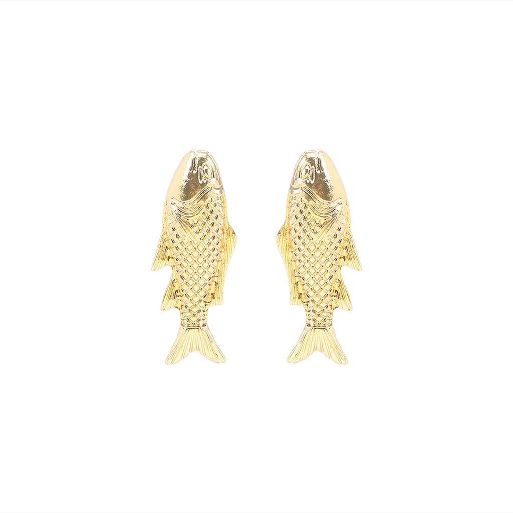 E11001 Fashion and popular small fish cute simple fun earrings women, retro ocean style versatile earrings