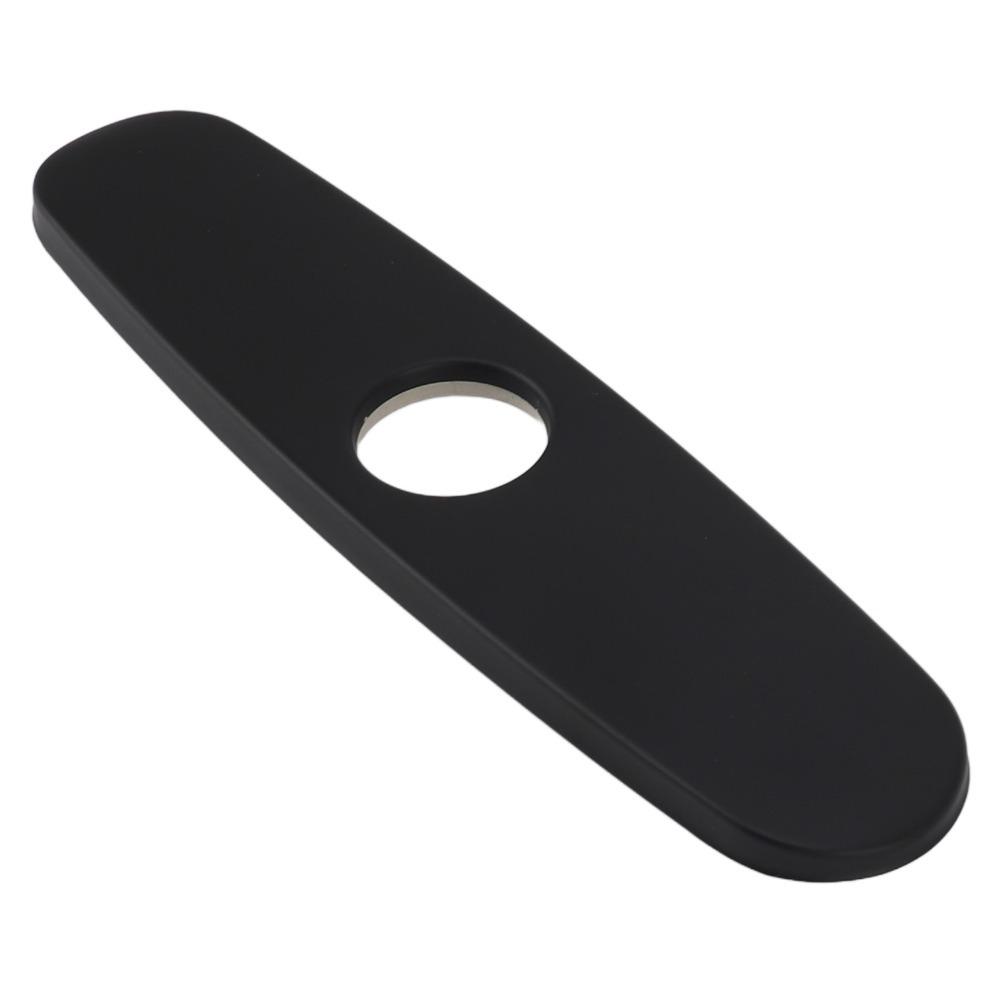 10 Inch Faucet Deck Plate 304 Stainless Steel Faucet Base Plate Faucet Hole Cover Plate Countertop Oval Shape