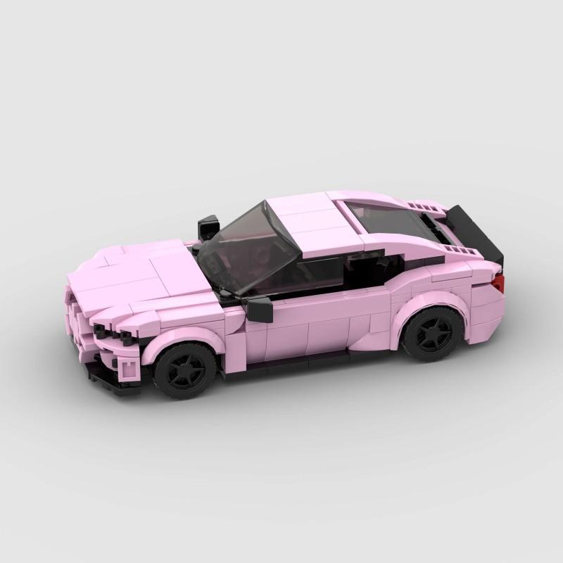 Creative MOC Car City Racing Vehicle Retro Speed Car Rally Building Blocks Bricks Ornament Toys For Kids Adults Birthday Gifts