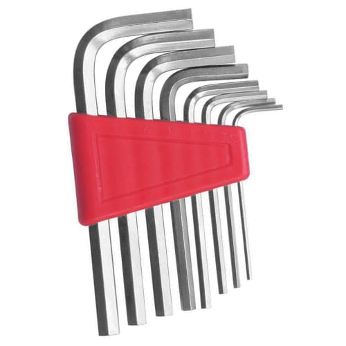 WFGKPXC 8-Piece Hex Wrench Set (1.5, 2, 2.5, 3, 4, 5, 5.5, and 6mm) Chrome Vanadium Steel Hex Wrench Set | Primarily for Bicycles, Metal Furniture, Ma