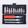 13-Piece Wood and Metal Carving Knife Set: Utility, Fruit, and Carving Tools