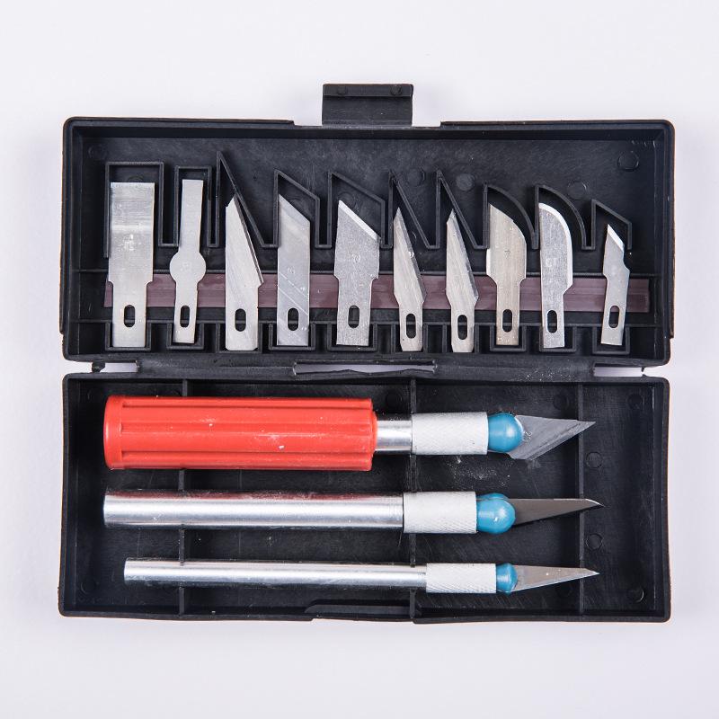 13-Piece Wood and Metal Carving Knife Set: Utility, Fruit, and Carving Tools