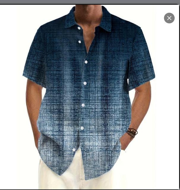 Spring and summer new fashion men's clothing men's short-sleeved shirt top cardigan source factory quick-drying short sleeves