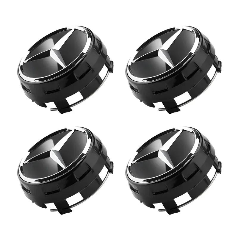 

4pcs/lot 75mm A0004000900 Car wheel Hub Cap Emblem badge logo for Mercedes Benz AMG C43 C63 E43 E53 E63 W205 W213 Accessories