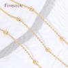 18K Gold Plated Brass Beads Chains For Jewelry Making,DIY Necklaces Bracelets Bulk Chain Accessories,Chain Fittings