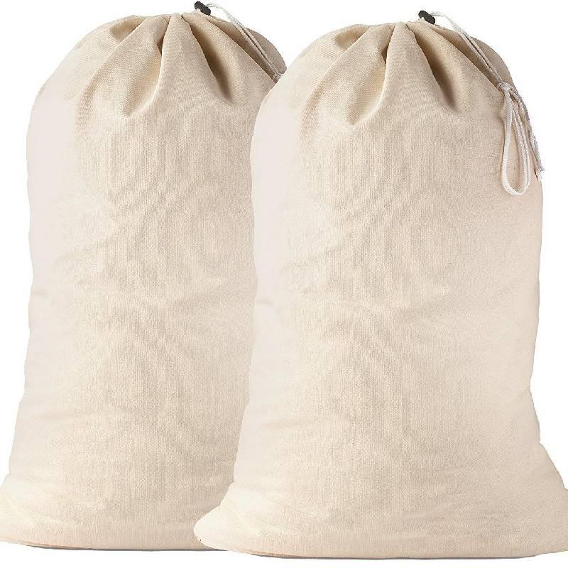 Modern Canvas Laundry Bag For Bedroom Use Durable Fabric Stylish Home Decor