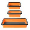 Foldable Silicone Magnetic Parts Tray Set 3 Sizes Collapsible Tool Organizer For Bolts Screws Nuts Mechanic Workshop Storage